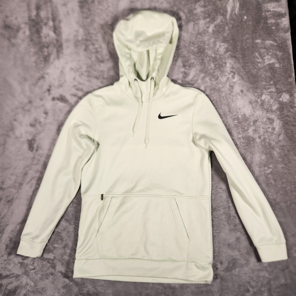 Nike Therma-FIT Hoodie Womens Small Lime Green Excellent CU6214-303 Pullover